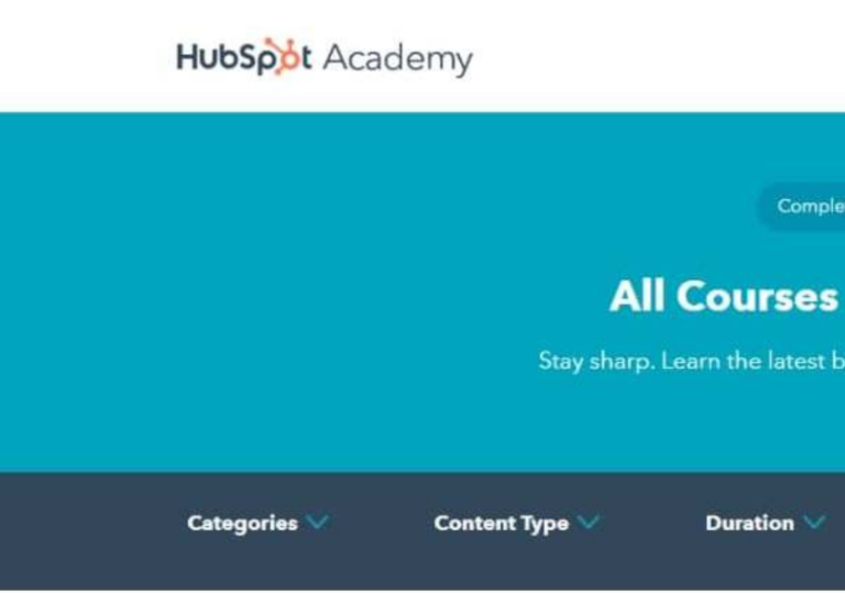 HubSpot  Digital Marketing Course