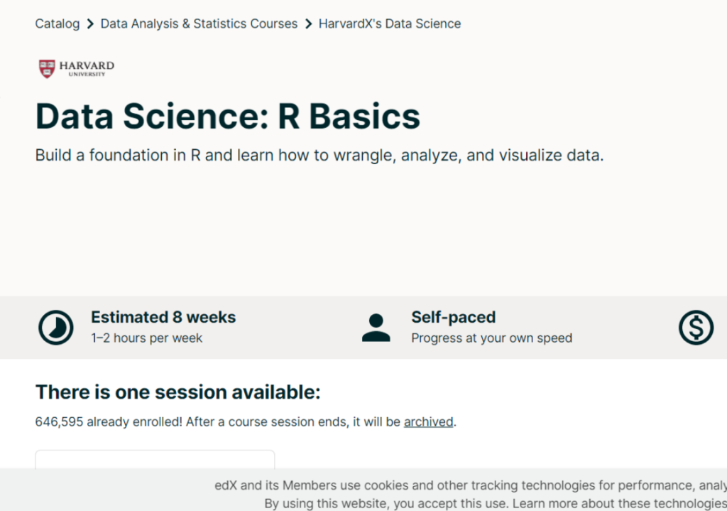 Data Science R Basics COURSES VISION