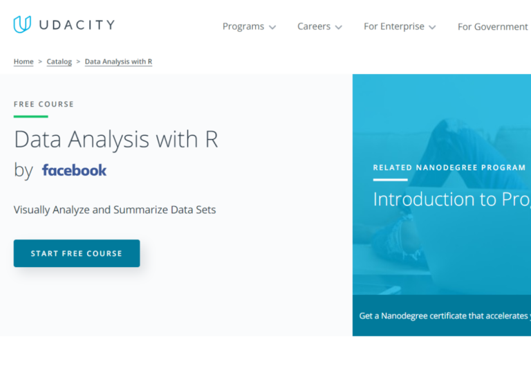 Data Analysis with R by Facebook