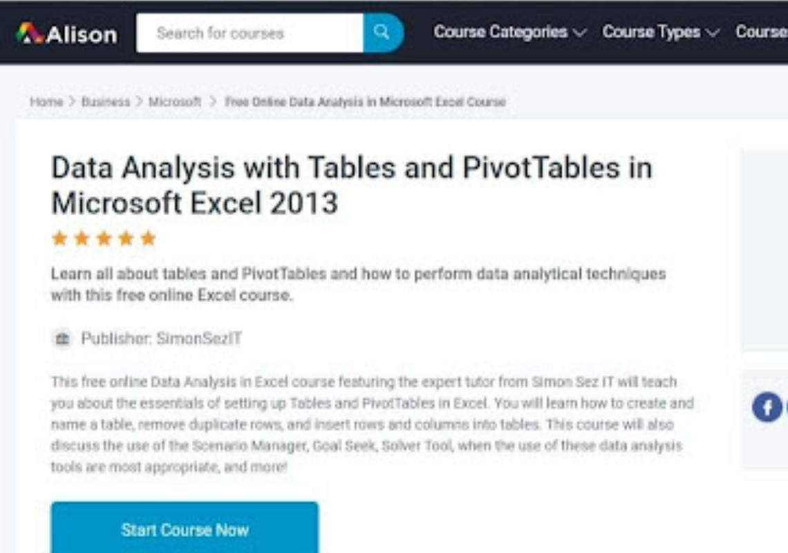 Data Analysis with Tables and Pivot Tables in  Microsoft Excel 2013
